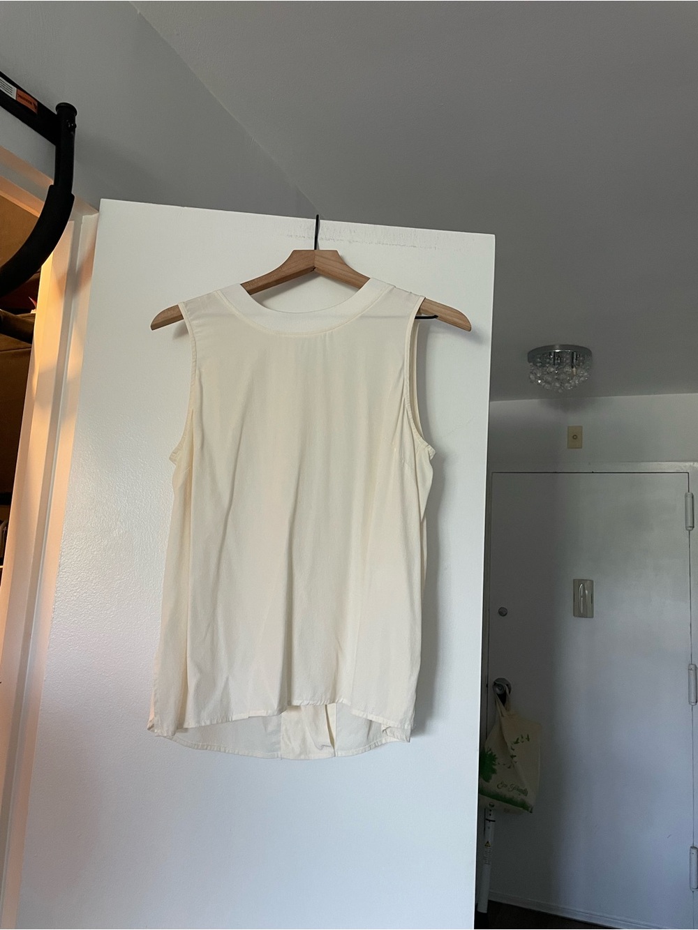 Cuyana Ivory Silk Blouse M